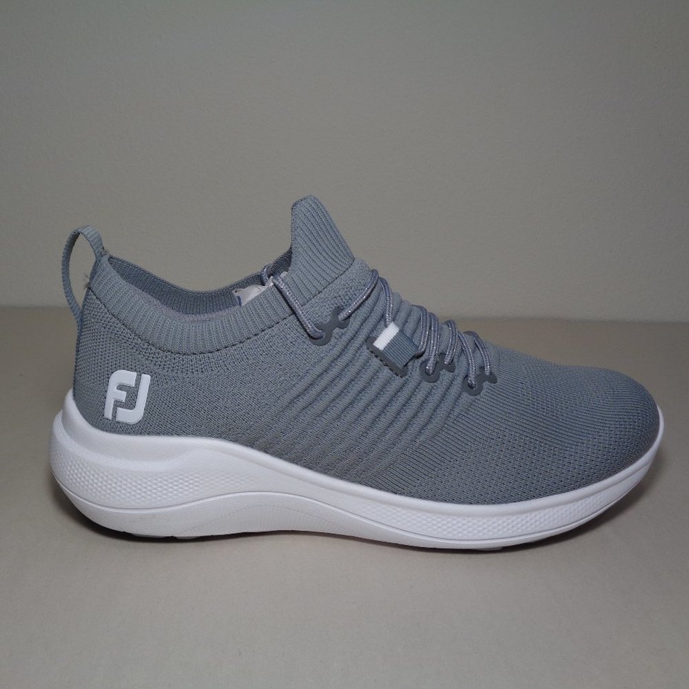 FootJoy Size 8.5 M FLEX XP Grey Waterproof Sneakers New Women's Golf Shoes - Picture 2 of 16
